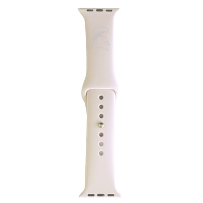 Michigan State Spartans 38/40mm Apple Watch Band - White