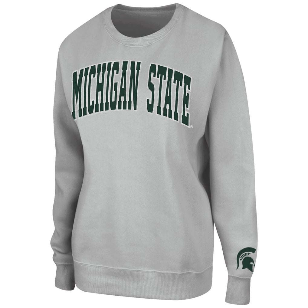 Michigan State Spartans Colosseum Women's Campanile Pullover Sweatshirt - Gray
