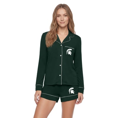 Michigan State Spartans Concepts Sport Women's Medley Sleep Set - Green