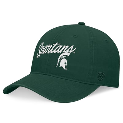  Michigan State Spartans Top of the World Women's Heritage CeeCee Adjustable Hat - Green