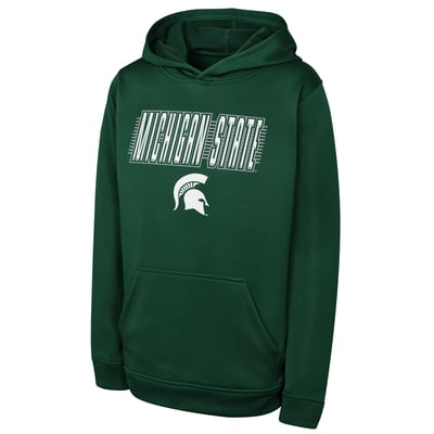 Michigan State Spartans Outerstuff Youth Sack Party Performance Hoodie - Green