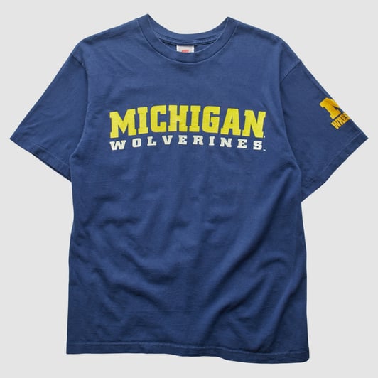 Michigan Wolverines 90s T-Shirt - Blue - S by Fanatics Real Vintage