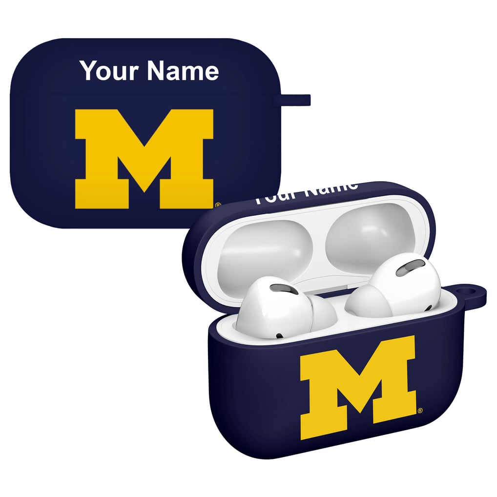 Michigan Wolverines Affinity Bands Personalized AirPods Pro Case Cover