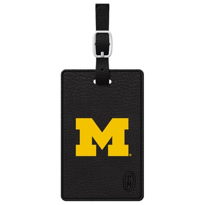 Michigan Wolverines V2 Black Bag Tag - Black