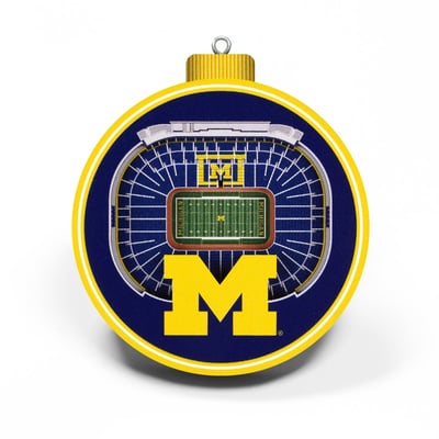 Michigan Wolverines Fanpoint 3D Stadium Ornament