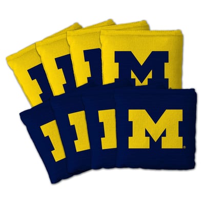 Michigan Wolverines Fanpoint Eight-Piece Cornhole Bag Set