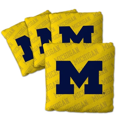 Michigan Wolverines Fanpoint Four-Piece Cornhole Bag Set