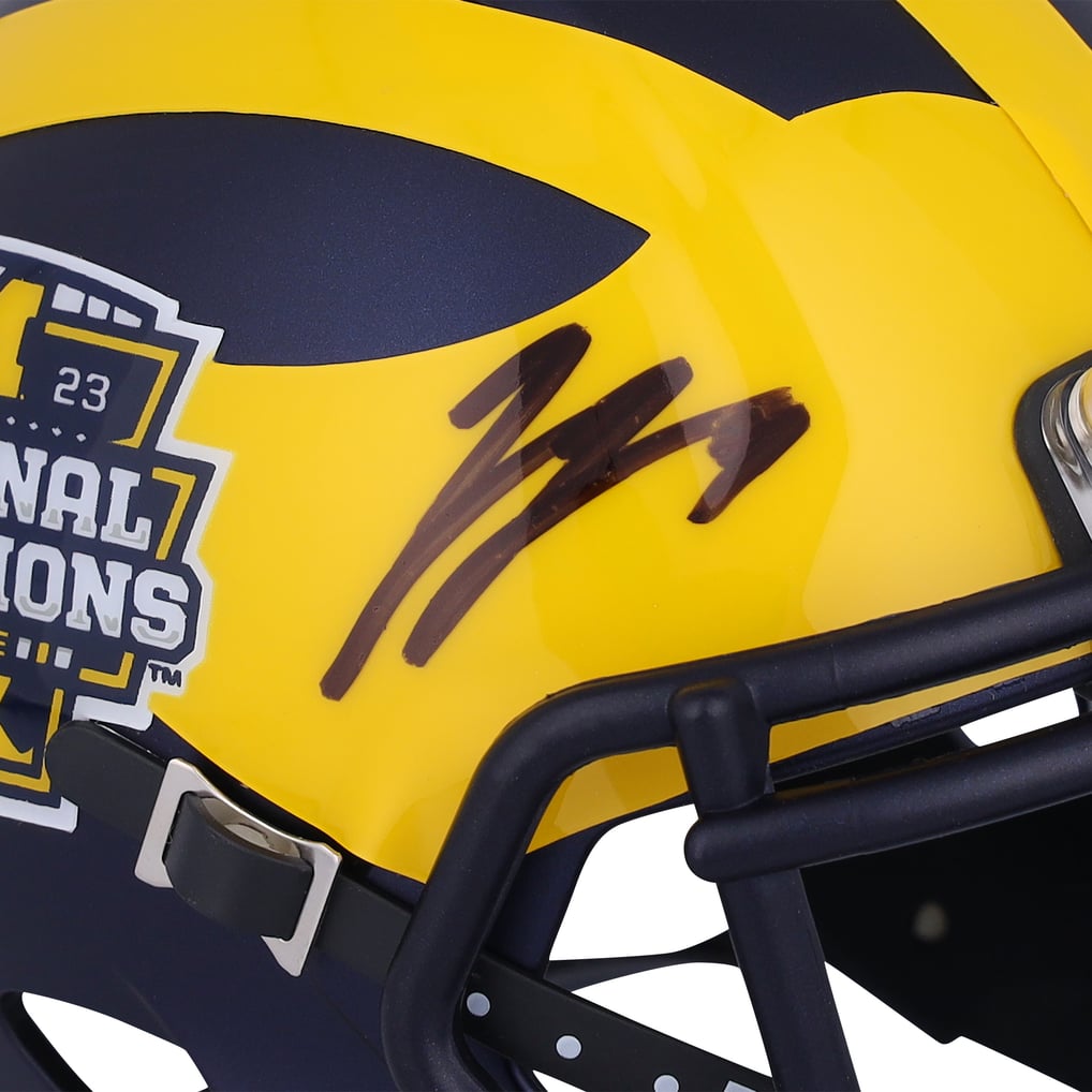 Riddell Speed Authentic Full Size Football Helmet - Michigan Wolverines NCAA, Large (7 - 7 1/2)