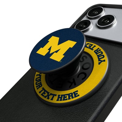 Michigan Wolverines Keyscaper Personalized PopSockets Magnetic Phone Grip & Stand