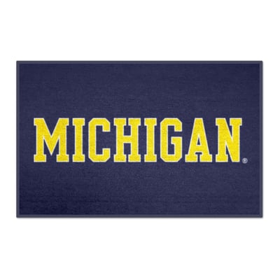 Michigan Wolverines Logo Brands 19" x 30" Starter Mat