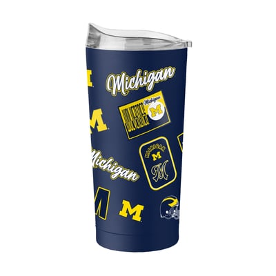  Michigan Wolverines Logo Brands 20oz. Dreamweave Powder Coat Tumbler