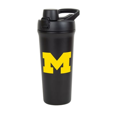 Michigan Wolverines Logo Brands 26oz. Flipside Shaker Bottle