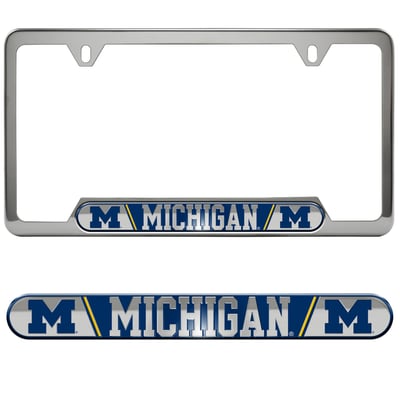  Michigan Wolverines Logo Brands Embossed License Plate Frame