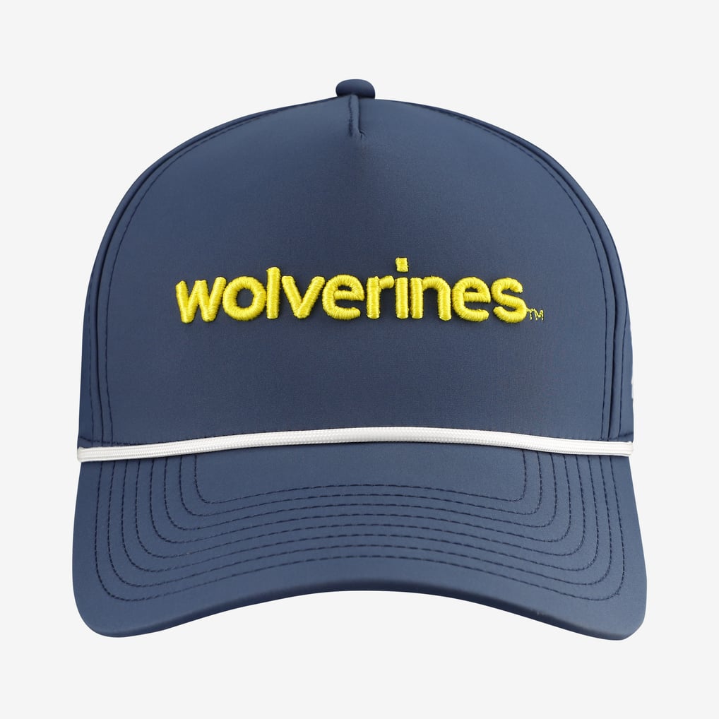  Michigan Wolverines Branded Bills Statement Adjustable Rope Hat - Navy