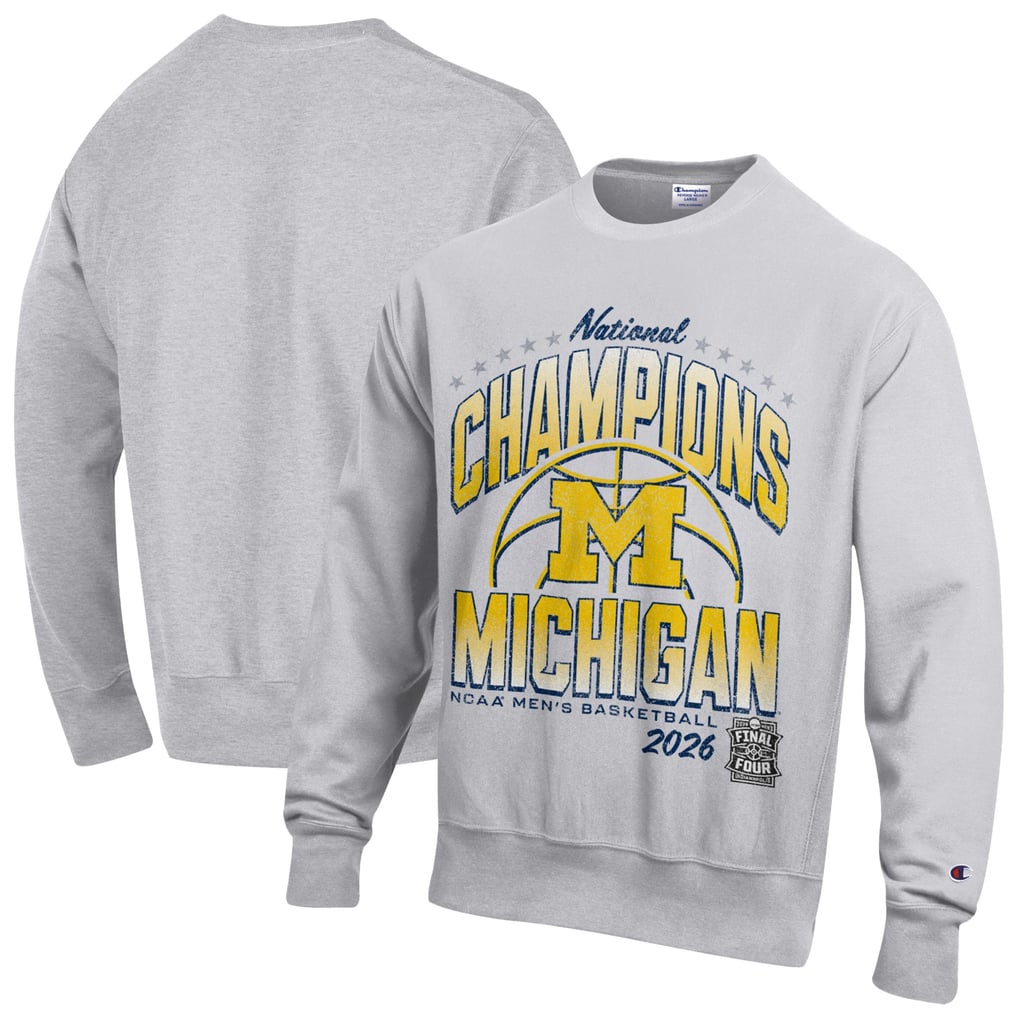 Champion Michigan Wolverines Gray 2026 NCAA Men's Basketball National ...
