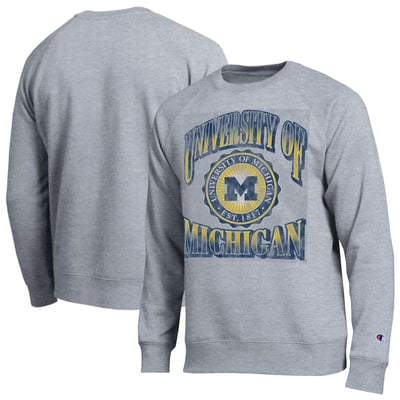 Michigan Wolverines Champion All-Star Sweatshirt - Heather Gray