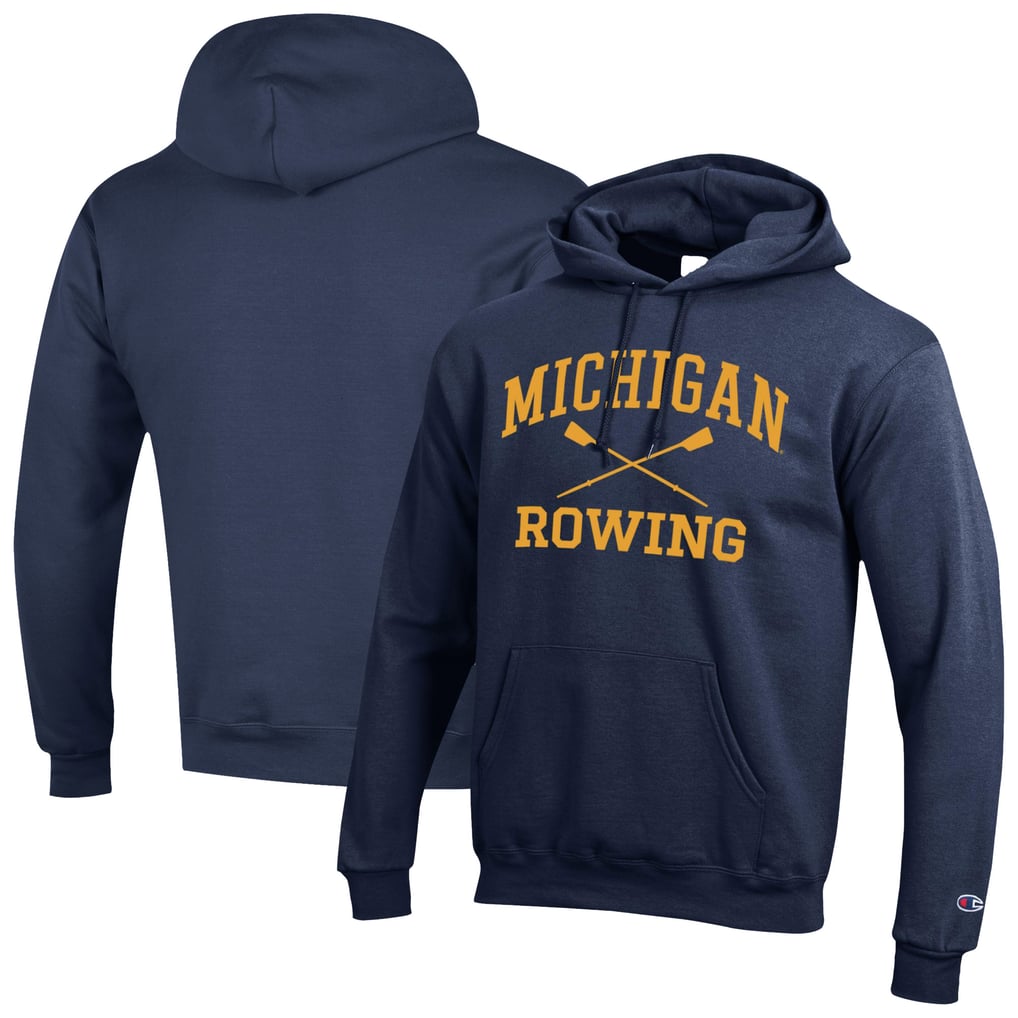 Michigan Wolverines Champion Rowing Eco Powerblend Pullover Hoodie – Navy