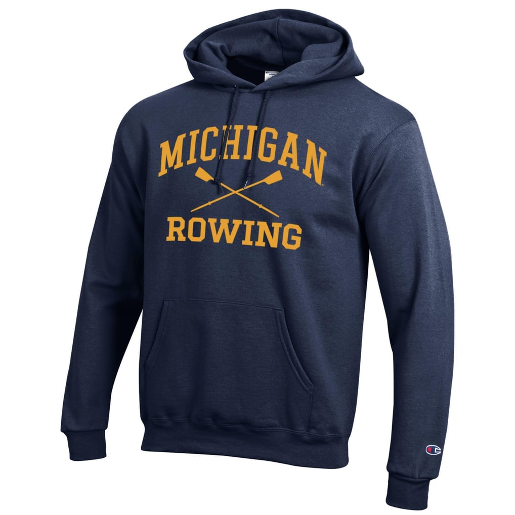 Michigan Wolverines Champion Rowing Eco Powerblend Pullover Hoodie – Navy