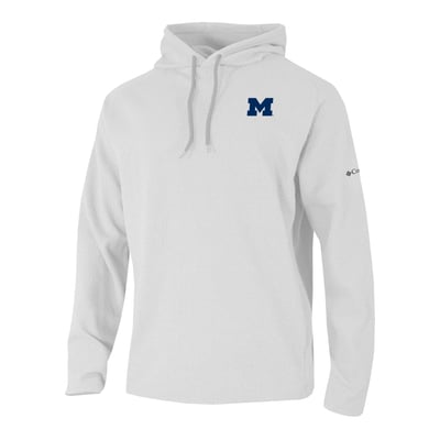  Michigan Wolverines Columbia Swingcraft Fleece Hoodie - White