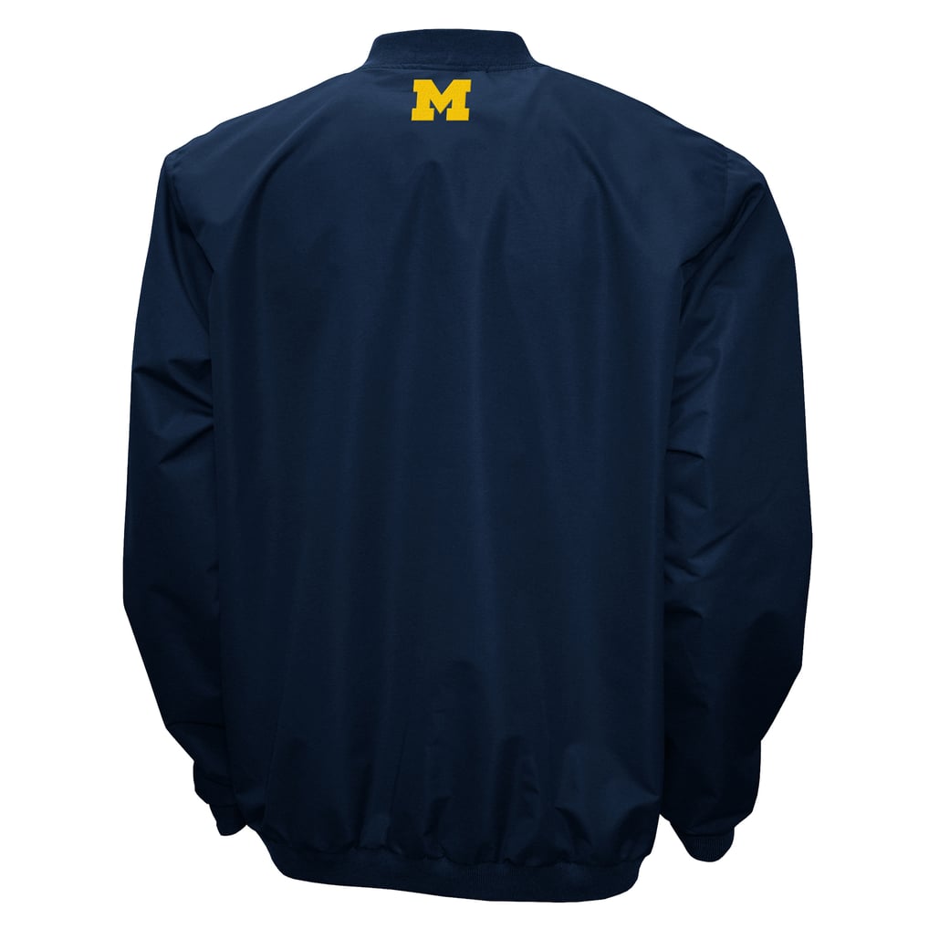 Michigan Wolverines Franchise Club Windshell V-Neck Jacket - Navy