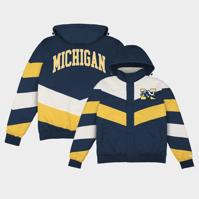  Michigan Wolverines Homefield Retro Full-Zip Jacket - Navy