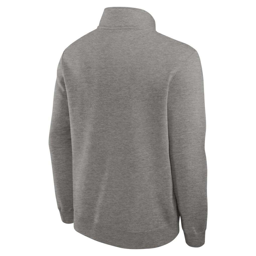 Michigan Wolverines Jordan Brand Primetime Club Half-Zip Pullover - Heather Gray