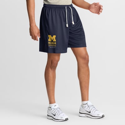  Michigan Wolverines Jordan Brand Sideline Reversible Dri-FIT Shorts - Navy/Anthracite