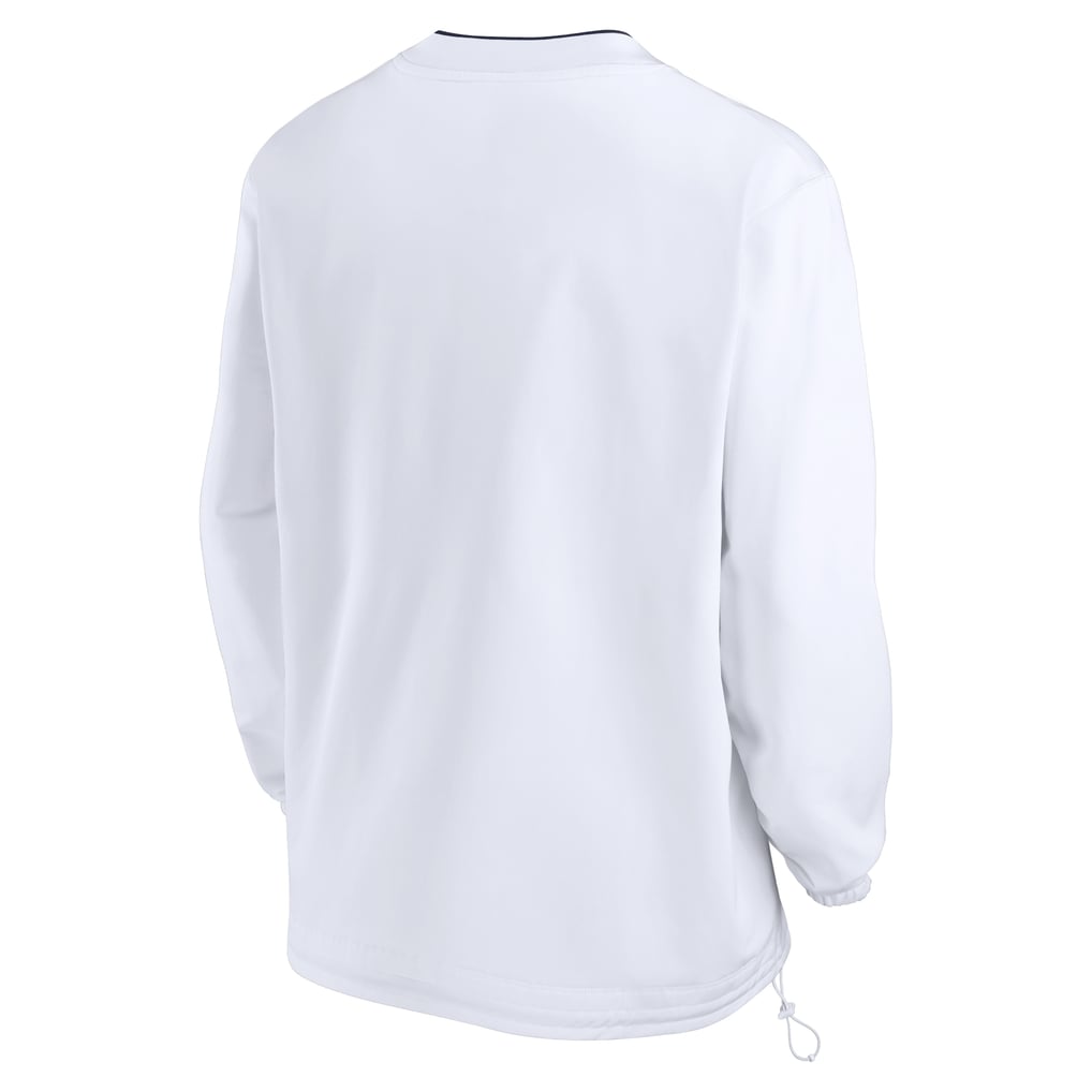 Michigan Wolverines Jordan Brand 2024 Sideline Pullover Windshirt - White