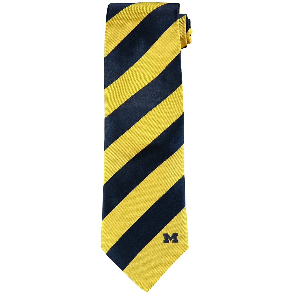 Michigan Wolverines Regiment Woven Silk Tie