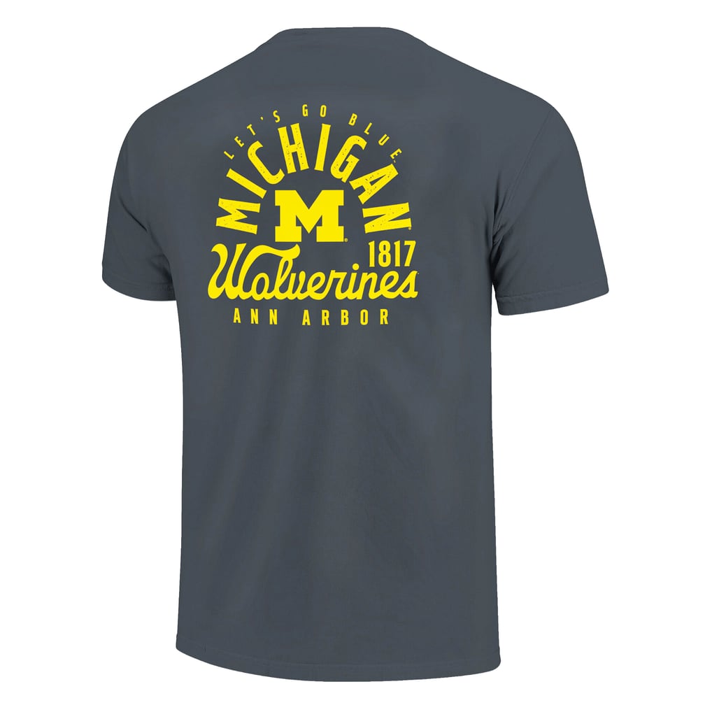 Michigan Wolverines Comfort Colors Mascot Overlay T-Shirt - Navy
