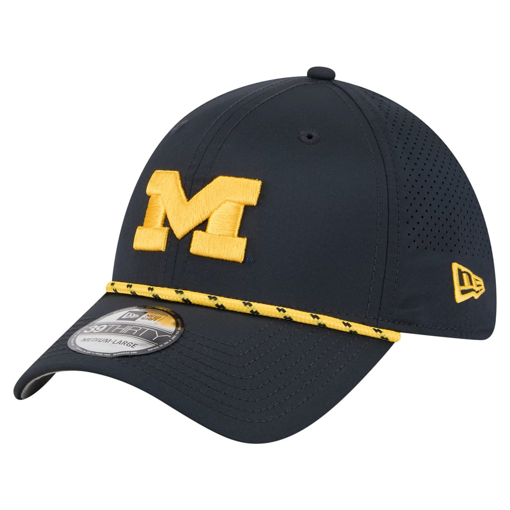  Michigan Wolverines New Era Rope 39THIRTY Flex Hat - Navy
