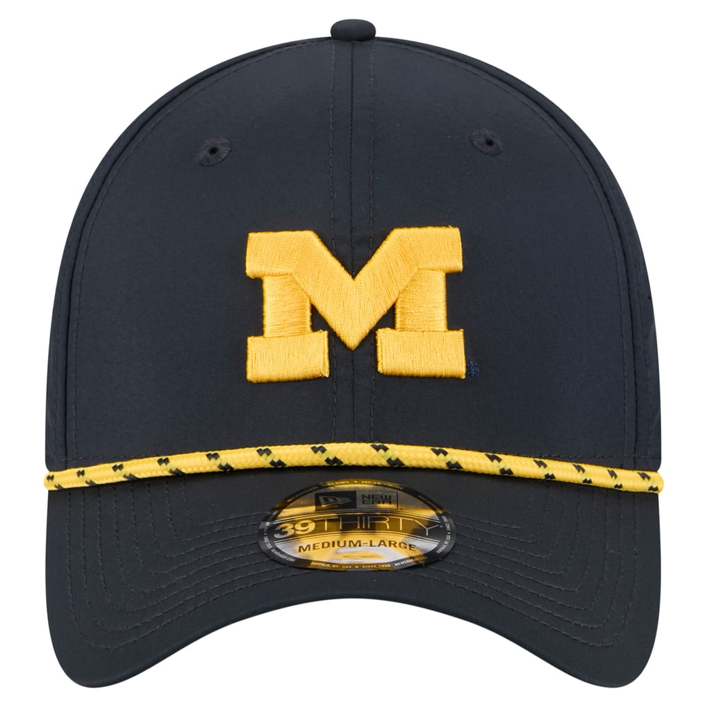  Michigan Wolverines New Era Rope 39THIRTY Flex Hat - Navy
