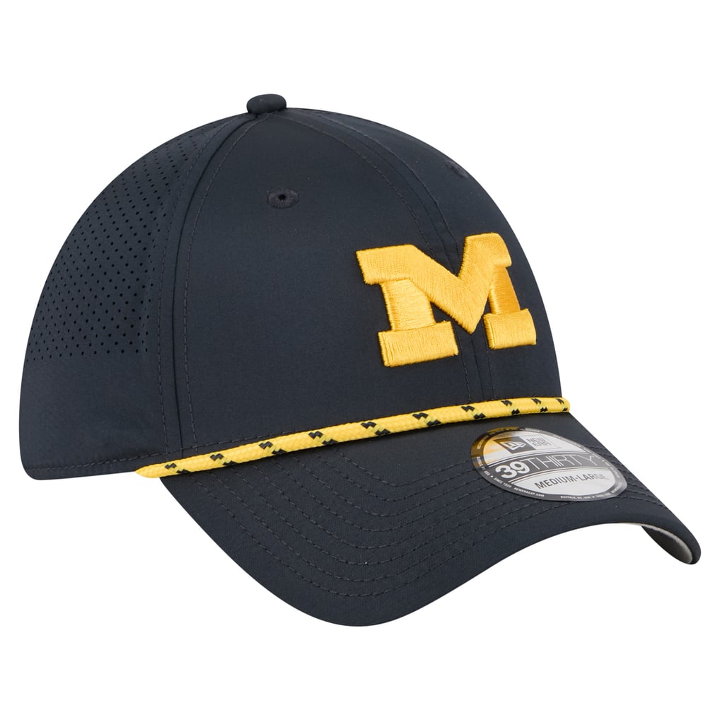  Michigan Wolverines New Era Rope 39THIRTY Flex Hat - Navy