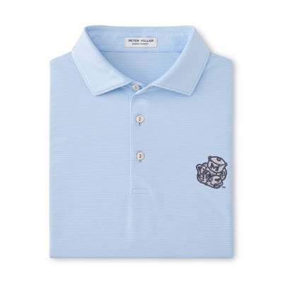 Michigan Wolverines Peter Millar Jubilee Performance Jersey Polo - Light Blue