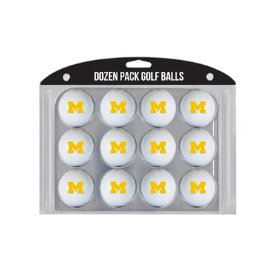 Michigan Wolverines 12-Pack Team Golf Ball Set
