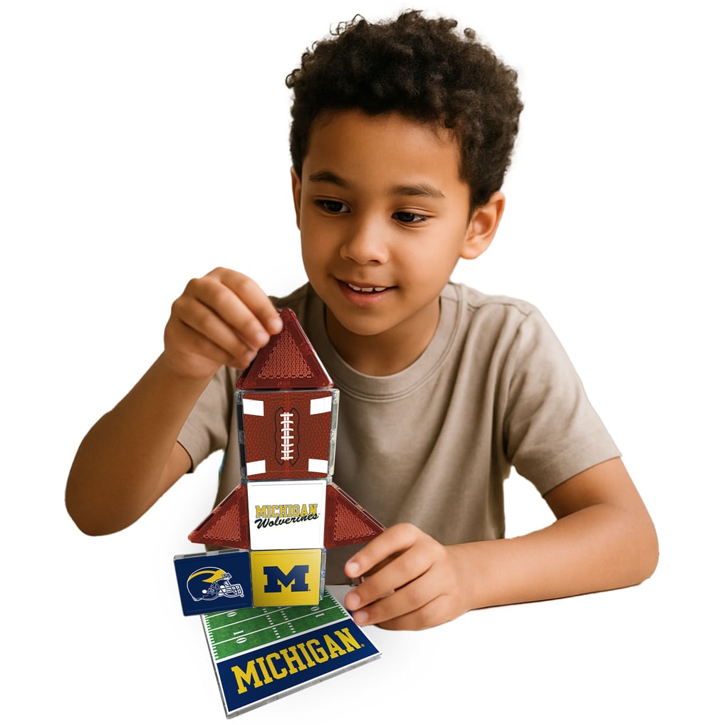 Michigan Wolverines 17-Piece Fan Tile Set