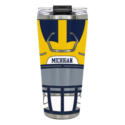 Michigan Wolverines 32oz. Helmet Big Slim Tumbler