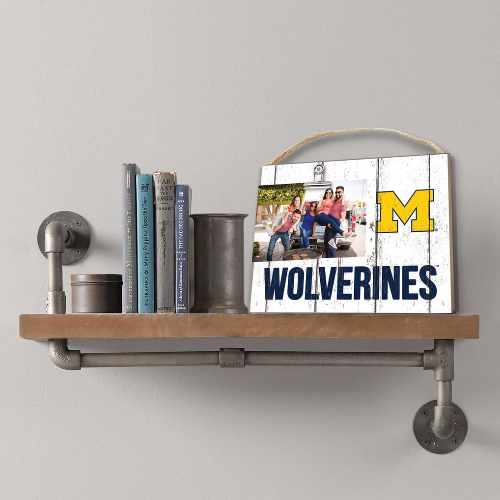 Michigan Wolverines 8'' x 10'' Weathered Clip It Frame