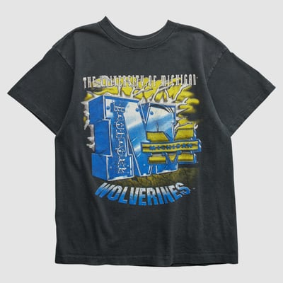 Michigan Wolverines 90s T-shirt - Black - XS by Fanatics Real Vintage