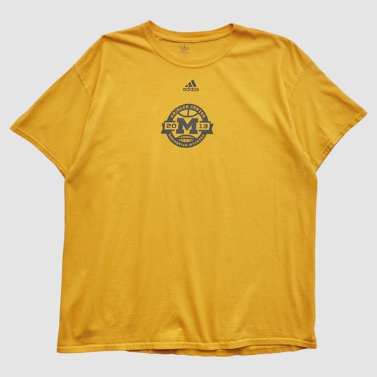 Michigan Wolverines Adidas 2013 T-shirt - Yellow - XL by Fanatics Real Vintage