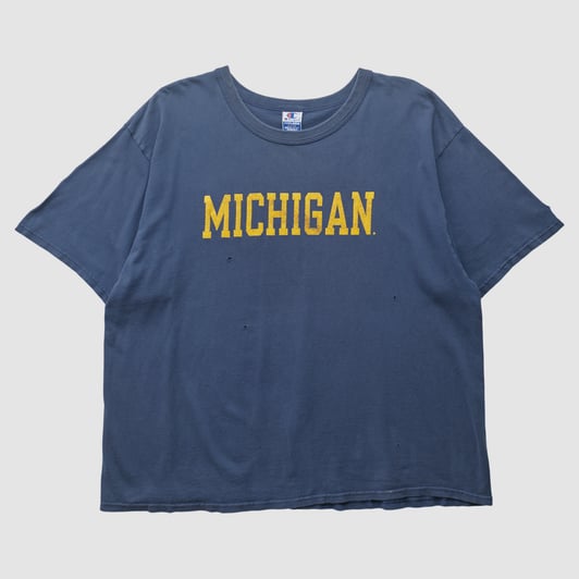 Michigan Wolverines Champion 90s T-shirt - Navy - 3XL by Fanatics Real Vintage