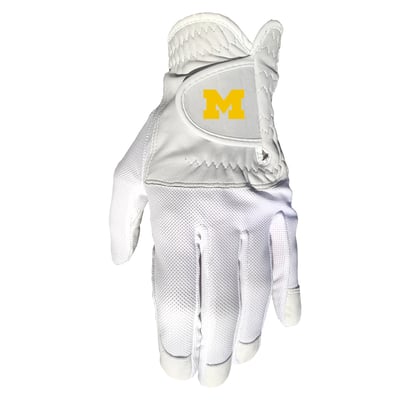 Michigan Wolverines Cool Mesh Cabretta Leather Golf Glove