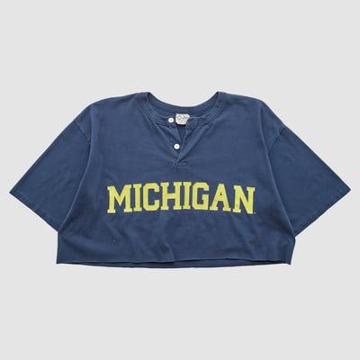 Michigan Wolverines Cotton Exchange 90s T-shirt - Navy - XL by Fanatics Real Vintage
