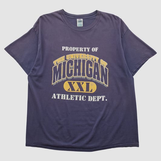 Michigan Wolverines Delta 2000s T-shirt - Navy - 2XL by Fanatics Real Vintage