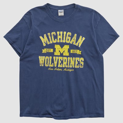 Michigan Wolverines Gildan 2010s T-shirt - Navy - M by Fanatics Real Vintage