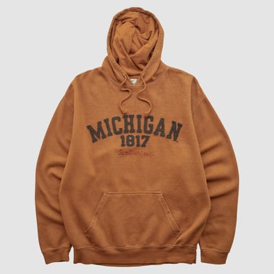 Michigan Wolverines J America Sportswear 2010s Hooded Pullover Sweatshirt - Clay - M by Fanatics Real Vintage