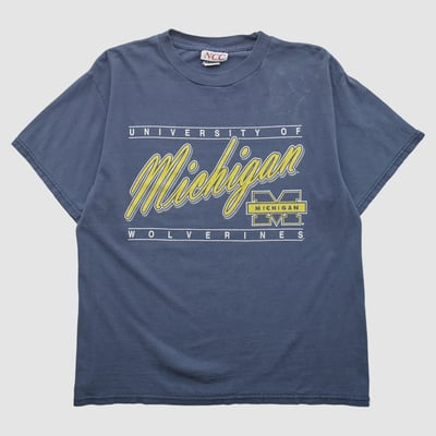 Michigan Wolverines NCC Apparel 2000s T-shirt - Navy - M by Fanatics Real Vintage