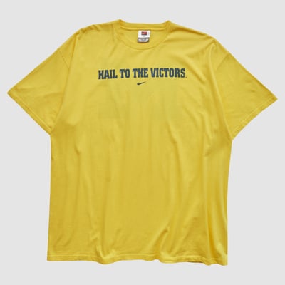 Michigan Wolverines Nike 2000s T-shirt - Yellow - 2XL by Fanatics Real Vintage