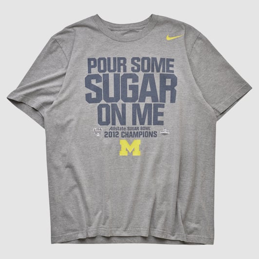 Michigan Wolverines Nike 2012 T-shirt - Heather Gray - L by Fanatics Real Vintage