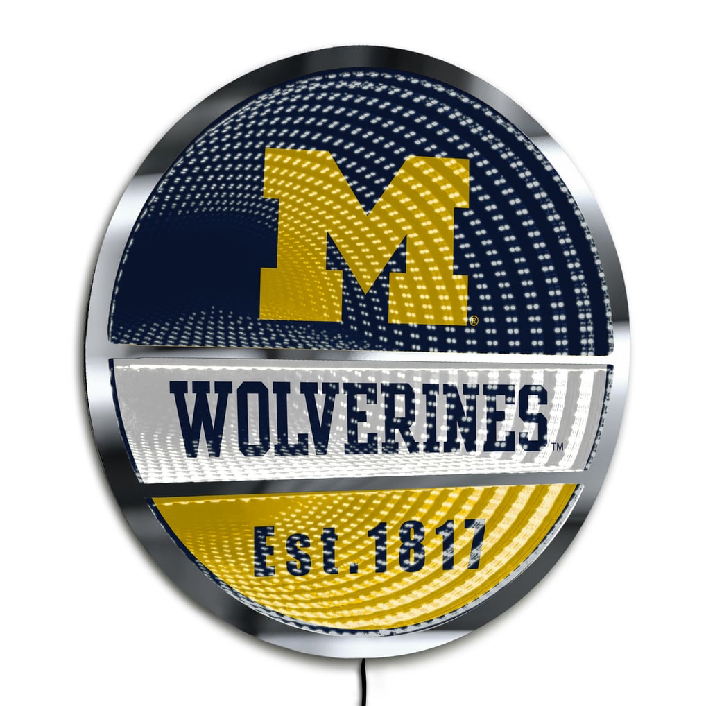 Michigan Wolverines Three-Cell Circular Infinity Light